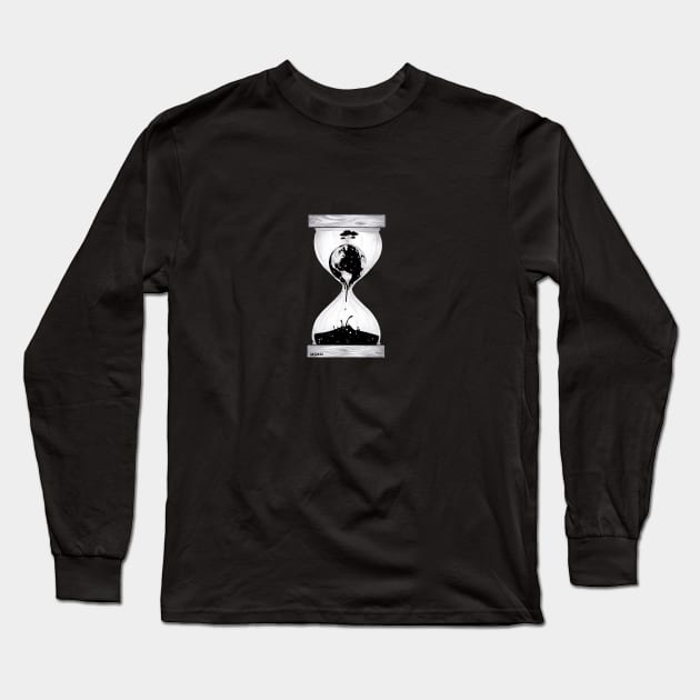 time is running out Long Sleeve T-Shirt by MOKO